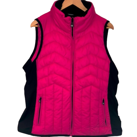 Calvin Klein Performance Jackets & Blazers - CALVIN Klein Performance Ladies Hot Pink Puffer Vest NWT XL